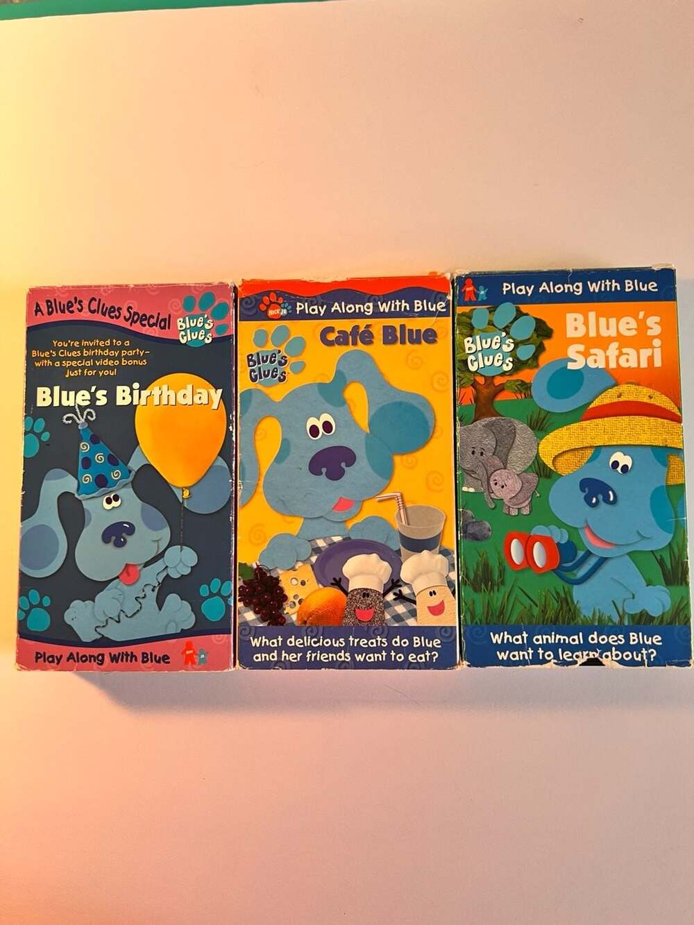 💥💥Blues Clues Cafe Blue VHS 2001 Nickelodeon Math Restaurant Vocabulary